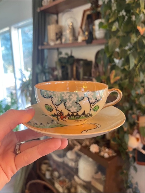 Other - Vintage Japanese Lustre Ware Teacup and Saucer